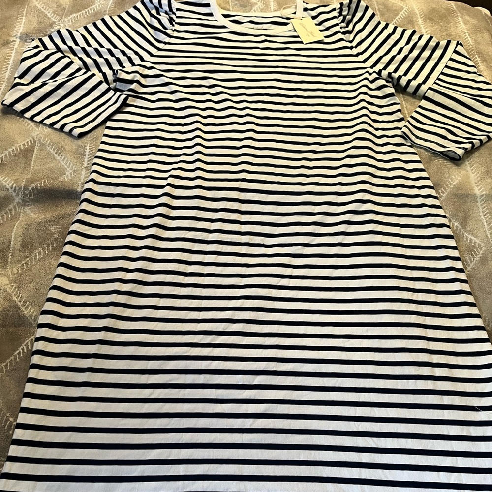 Universal thread long sleeve striped dress